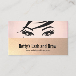 Eyelash Extensions och Brow Specialist Salon Visitkort