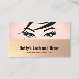 Eyelash Extensions och Brow Specialist Salon Visitkort