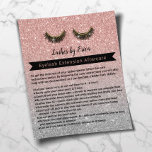 Eyelash Extensions Ro Guld Eftervård Instruktion Flygblad<br><div class="desc">Askmakeup Artist Aftercare Instruction Ro Guld Glitter Flyers.</div>