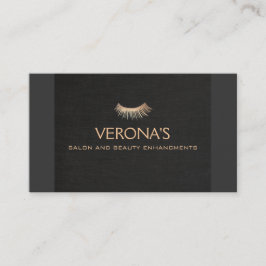 Eyelash Extensions Salon and Spa Black Visitkort