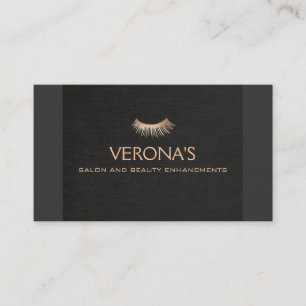 Eyelash Extensions Salon and Spa Black Visitkort