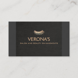 Eyelash Extensions Salon and Spa Black Visitkort