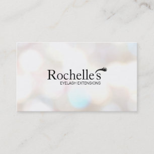 Eyelash Extensions Salon Subtle Bokeh Visitkort