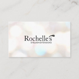 Eyelash Extensions Salon Subtle Bokeh Visitkort