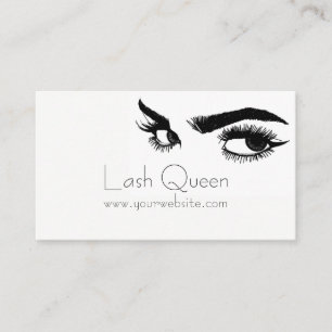 Eyelash Extensions Studio-Affärskort Visitkort