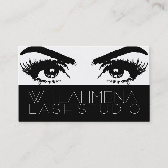 Eyelash Extensions Studio, Affärskort Visitkort (Framsida)