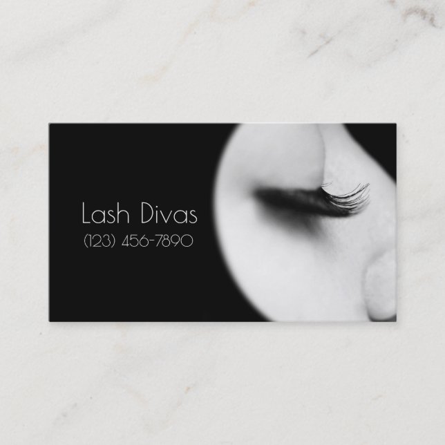 Eyelash Extensions Studio, Affärskort Visitkort (Framsida)