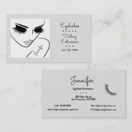Eyelash Extensions/Tinting Silhouette Teckning Visitkort