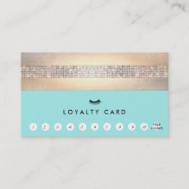 EyeLash Extensions Turcos Loyalty 10 Slår Lojalitetskort