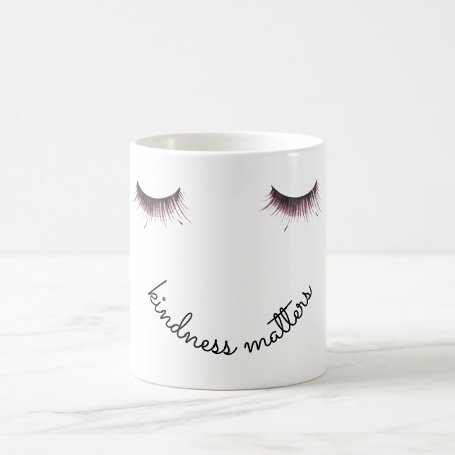 Eyelash Kindness-frågor Kaffemugg (Center)