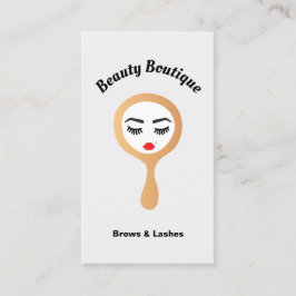 Eyelash Lash Extensions & Brow Tinting Threading Visitkort