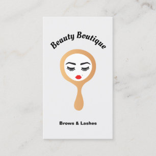 Eyelash Lash Extensions & Brow Tinting Threading Visitkort