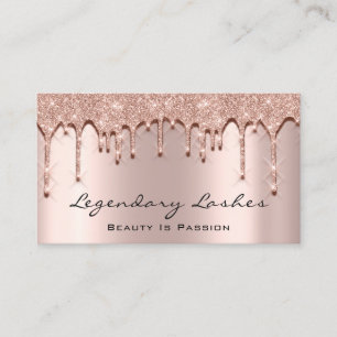 Eyelash. Makeup Art Glitter 3D-effekt Esthetist Visitkort