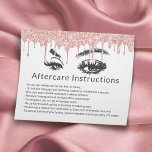 Eyelash Makeup Artist Ro Guld Drives Eftervård Flygblad<br><div class="desc">Askar Eyelash Makeup Artist Ro Guld Dripping Aftercare Instructions.</div>