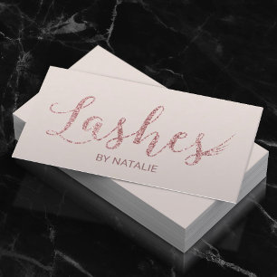 Eyelash Makeup Artist Ro Guld Typography Eyelash Visitkort