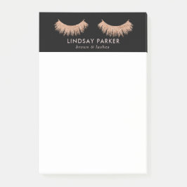 Eyelash Makeup Artist Snyggt Black Post-it-Note Post-it Block