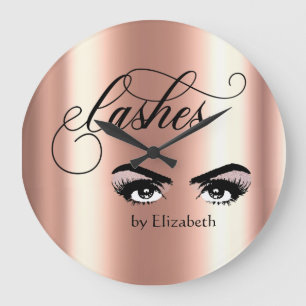 Eyelash Makeup Lash Ro Guld Öga Stor Klocka