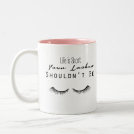Eyelash Makeup Typography Mugg