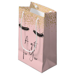 Eyelash med Guld Glitter