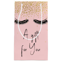 Eyelash med Guld Glitter