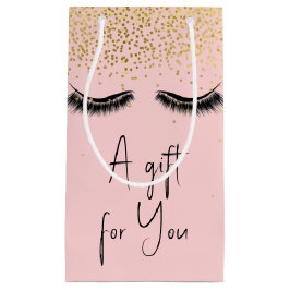Eyelash med Guld Glitter