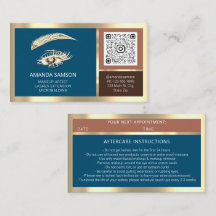 Eyelash Microblade QR CODE Aftercare Ro Logotyp Bl