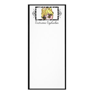 EyeLash/Permanent makro-rackkort Reklamkort