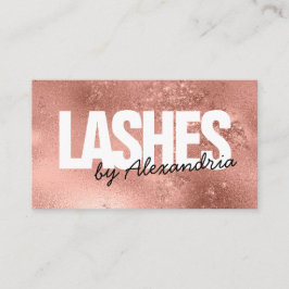 Eyelash-Ro i den moderna Guld-Gnistran i Glitter Visitkort