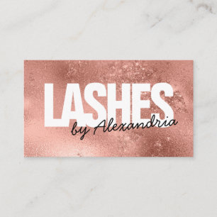 Eyelash-Ro i den moderna Guld-Gnistran i Glitter Visitkort