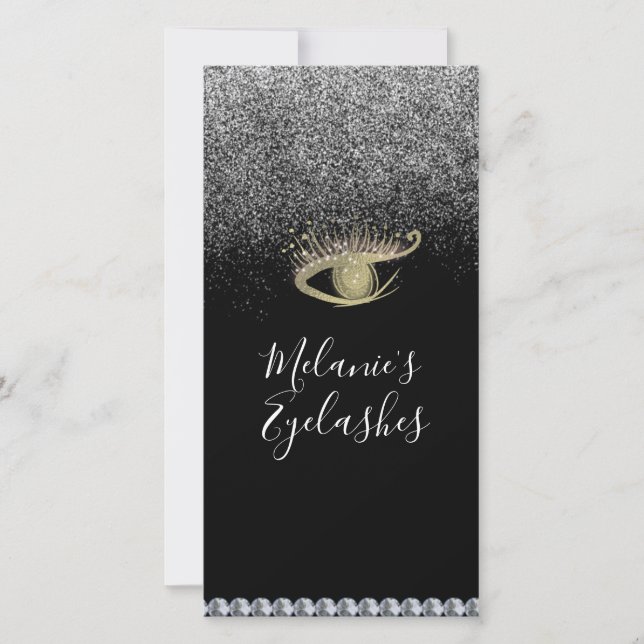 Eyelash Salon Business After Gnistra Care Cards Meddelande (Framsida)