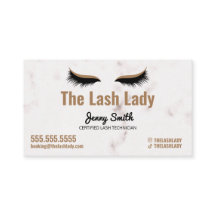 EyeLash Tech Lash Beauty Salon Luxe Marble Guld