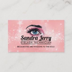 Eyelash Technician Slogans affärskort Visitkort