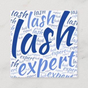 Eyelash-tekniker Fyrkantigt Visitkort