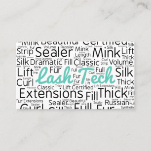 Eyelash-tekniker Visitkort