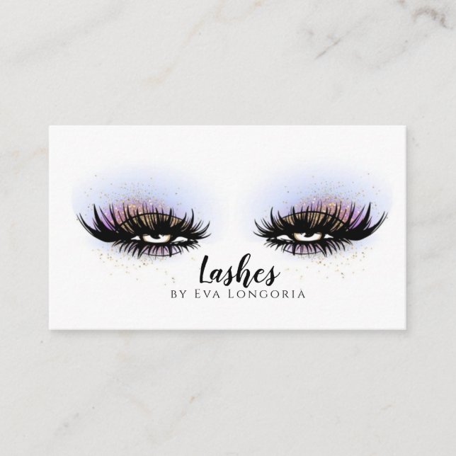 Eyelash-tillägg/Lash-tillverkare Visitkort (Framsida)