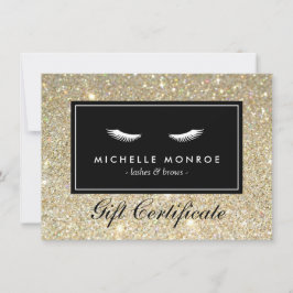 Eyelash with Guld Glitter Gift Certificate