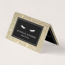 Eyelash with Guld Glitter Salon Aftercare