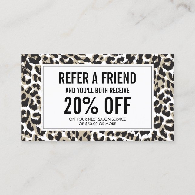 Eyelash with Leopard Print Salon Referral (Framsida)