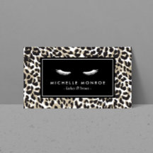 Eyelash with Leopard Print