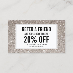 Eyelash with Silver Glitter Salon Referral