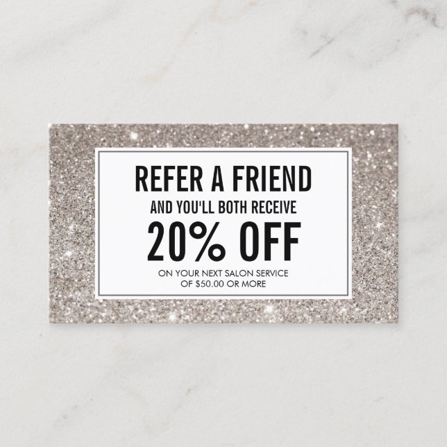 Eyelash with Silver Glitter Salon Referral (Framsida)