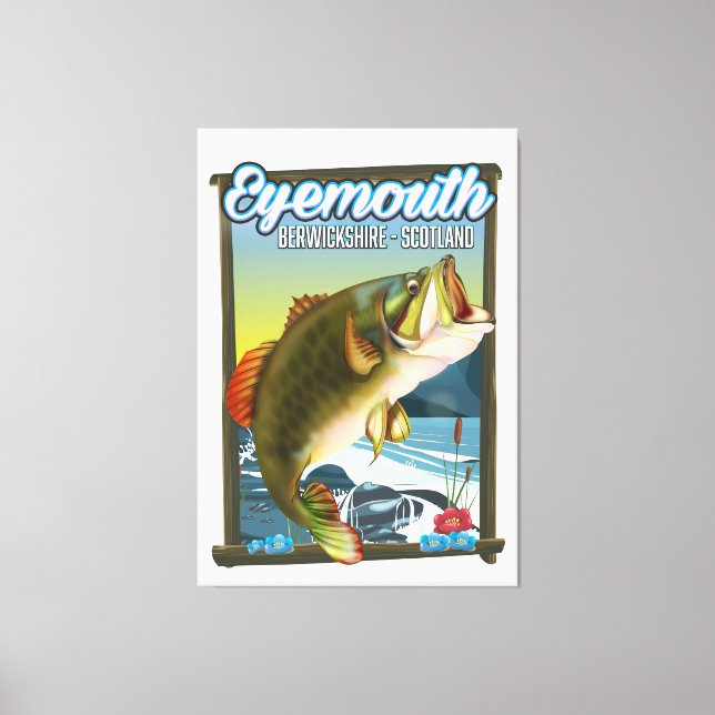 Eyemouth Berwickshire Scotland poster. Canvastryck (Framsida)