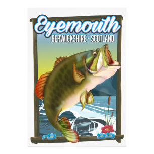 Eyemouth Berwickshire Scotland poster. Fototryck