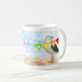 Eyemouth Bunting med Seal och Fiskmås Kaffemugg