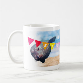 Eyemouth Bunting med Seal och Fiskmås Kaffemugg
