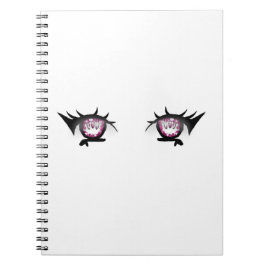 Eyes Girl Drawing Anteckningsbok