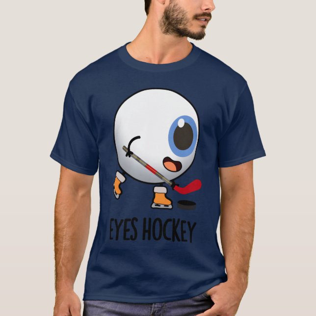 Eyes Hockey Funny Ice Hockey Sports boy T Shirt (Framsida)