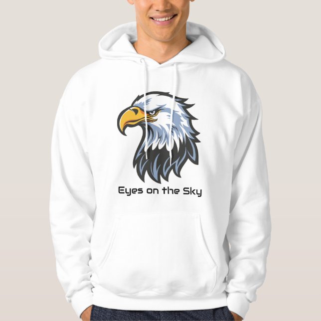 Eyes on the Sky” Eagle Hoodie (Framsida)
