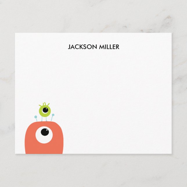 Eyes On You | Personligt A2 brevpapper Anteckningskort (Framsida)