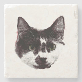 Eyes on Your Drink | Cat Face Stenunderlägg